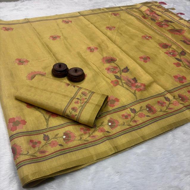 Vastrangan ikkat style print saree whole sale